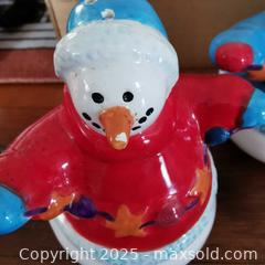 MaxSold Auction: 2 Pairs of Snowmen Salt Pepper Shakers - Grimsby (Ontario, Canada) SELLER MANAGED Reseller Online Auction - Mountview Avenue