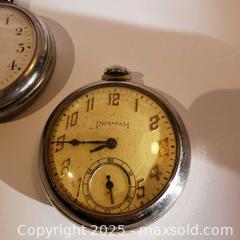 MaxSold Auction: 2 Vintage Pocket Watches UNTESTED For Parts? - Grimsby (Ontario, Canada) SELLER MANAGED Reseller Online Auction - Mountview Avenue
