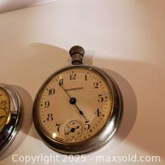 MaxSold Auction: 2 Vintage Pocket Watches UNTESTED For Parts? - Grimsby (Ontario, Canada) SELLER MANAGED Reseller Online Auction - Mountview Avenue