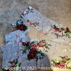 MaxSold Auction: 3 Different Sized Pieces of Barkcloth Floral Fabric - Grimsby (Ontario, Canada) SELLER MANAGED Reseller Online Auction - Mountview Avenue