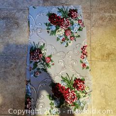MaxSold Auction: 3 Different Sized Pieces of Barkcloth Floral Fabric - Grimsby (Ontario, Canada) SELLER MANAGED Reseller Online Auction - Mountview Avenue