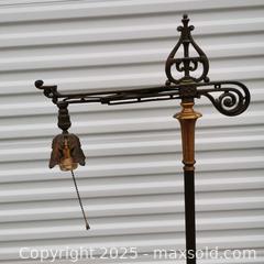 MaxSold Auction: Antique Bridge Arm Lamp with Mica Shade Pieces - Grimsby (Ontario, Canada) SELLER MANAGED Reseller Online Auction - Mountview Avenue