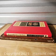 MaxSold Auction: Canadian Cookbooks Set of 2 Vintage Chinese Food Pierre Berton  - Grimsby (Ontario, Canada) SELLER MANAGED Reseller Online Auction - Mountview Avenue