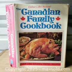 MaxSold Auction: Canadian Family Cookbook Vintage Large Book - Grimsby (Ontario, Canada) SELLER MANAGED Reseller Online Auction - Mountview Avenue