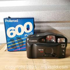 MaxSold Auction: Canon Sure Shot Owl Camera and Polaroid 600 Plus Radio - Grimsby (Ontario, Canada) SELLER MANAGED Reseller Online Auction - Mountview Avenue