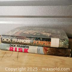 MaxSold Auction: Dick Francis Hardcover Set of 2 Risk Forfeit - Grimsby (Ontario, Canada) SELLER MANAGED Reseller Online Auction - Mountview Avenue