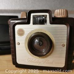 MaxSold Auction: Kodak Brownie Holiday Flash Camera and Kodak TeleDisc - Grimsby (Ontario, Canada) SELLER MANAGED Reseller Online Auction - Mountview Avenue
