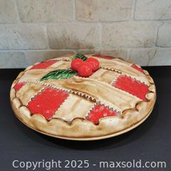 MaxSold Auction: Large Cherry Pie Ceramic Keeper Plate Holder - Grimsby (Ontario, Canada) SELLER MANAGED Reseller Online Auction - Mountview Avenue