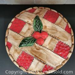 MaxSold Auction: Large Cherry Pie Ceramic Keeper Plate Holder - Grimsby (Ontario, Canada) SELLER MANAGED Reseller Online Auction - Mountview Avenue