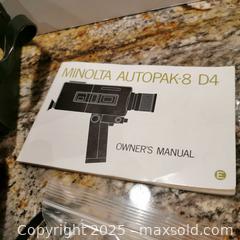 MaxSold Auction: Minolta Autopak-8 D4 with Case and Manual - Grimsby (Ontario, Canada) SELLER MANAGED Reseller Online Auction - Mountview Avenue