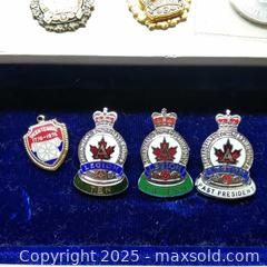 MaxSold Auction: Mix of Legion Pins Ribbons Ephemera - Grimsby (Ontario, Canada) SELLER MANAGED Reseller Online Auction - Mountview Avenue