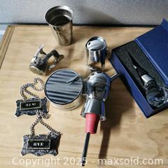 MaxSold Auction: Mixed Bar Items Stopper Tags Shot Glass - Grimsby (Ontario, Canada) SELLER MANAGED Reseller Online Auction - Mountview Avenue