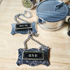MaxSold Auction: Mixed Bar Items Stopper Tags Shot Glass - Grimsby (Ontario, Canada) SELLER MANAGED Reseller Online Auction - Mountview Avenue