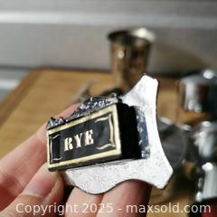 MaxSold Auction: Mixed Bar Items Stopper Tags Shot Glass - Grimsby (Ontario, Canada) SELLER MANAGED Reseller Online Auction - Mountview Avenue