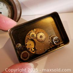 MaxSold Auction: Mixed Clock Parts Waltham with Tin - Grimsby (Ontario, Canada) SELLER MANAGED Reseller Online Auction - Mountview Avenue
