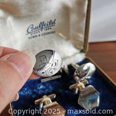 MaxSold Auction: Mixed Set of 2 Cufflinks Pairs and Box - Grimsby (Ontario, Canada) SELLER MANAGED Reseller Online Auction - Mountview Avenue