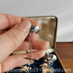 MaxSold Auction: Mixed Set of 2 Cufflinks Pairs and Box - Grimsby (Ontario, Canada) SELLER MANAGED Reseller Online Auction - Mountview Avenue