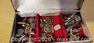 MaxSold Auction: Mixed Set of Cufflinks and Tie Clips - Grimsby (Ontario, Canada) SELLER MANAGED Reseller Online Auction - Mountview Avenue