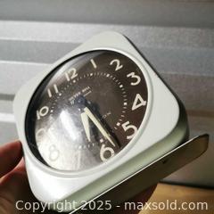 MaxSold Auction: Silver Bell Monogram Westclox Alarm Clock Vintage - Grimsby (Ontario, Canada) SELLER MANAGED Reseller Online Auction - Mountview Avenue
