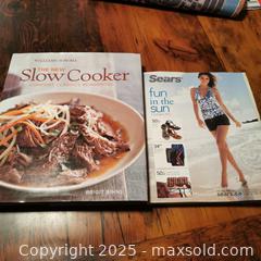 MaxSold Auction: Slow Cooker Recipe Book and Sears Catalogue 2011 - Grimsby (Ontario, Canada) SELLER MANAGED Reseller Online Auction - Mountview Avenue