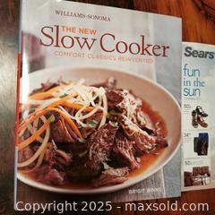 MaxSold Auction: Slow Cooker Recipe Book and Sears Catalogue 2011 - Grimsby (Ontario, Canada) SELLER MANAGED Reseller Online Auction - Mountview Avenue
