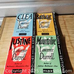 MaxSold Auction: The Alexandria Quartet, Set of 4 Lawrence Durrell Paperbacks Vintage - Grimsby (Ontario, Canada) SELLER MANAGED Reseller Online Auction - Mountview Avenue