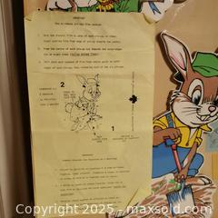 MaxSold Auction: Vintage Cartoon Rabbit Wall Art Nursery - Grimsby (Ontario, Canada) SELLER MANAGED Reseller Online Auction - Mountview Avenue