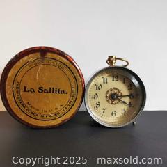 MaxSold Auction: Vintage La Sallita Alarm Clock Westclox - Grimsby (Ontario, Canada) SELLER MANAGED Reseller Online Auction - Mountview Avenue