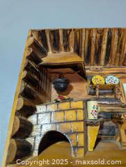 MaxSold Auction: Miniature Wooden Log-Cabin Diorama / Wall Plaque - London (Ontario, Canada) SELLER MANAGED Downsizing Online Auction - Brock Street