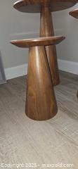 MaxSold Auction: Set of 3 Mid-Century Teak Cone Pedestal Accent Tables  B - Ottawa (Ontario, Canada) PARTNER MANAGED Downsizing Online Auction - Coast Circle