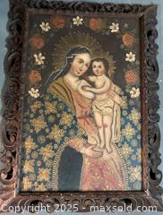 MaxSold Auction: Russian Oil on Canvas Painting Virgin and Child - Pickering (Ontario, Canada) SELLER MANAGED Reseller Online Auction - Old Brock Road