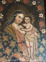 MaxSold Auction: Russian Oil on Canvas Painting Virgin and Child - Pickering (Ontario, Canada) SELLER MANAGED Reseller Online Auction - Old Brock Road