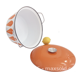 MaxSold Auction: Catherineholm Orange Lotus  8 QT Casserole - Toronto (Ontario, Canada) SELLER MANAGED Downsizing Online Auction - Macdonell Avenue