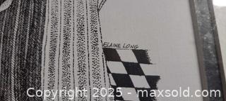 MaxSold Auction: Elaine Long — &#39;The Beatles&#39; Pen and Ink on Paper framed under glass art - Toronto (Ontario, Canada) PARTNER MANAGED Reseller Online Auction - Queen Street West