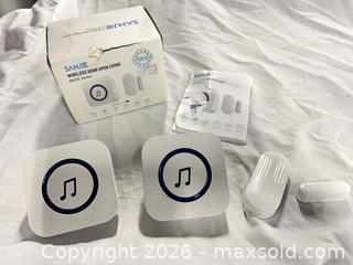 MaxSold Auction: SANJIE MC01 Wireless Door Chime & Door Sensor Kit - Toronto (Ontario, Canada) SELLER MANAGED Downsizing Online Auction - Duncan Mills Road (STORAGE)