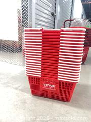 MaxSold Auction: VEVOR Stackable Retail Shopping Baskets — Lot of 19 - Toronto (Ontario, Canada) SELLER MANAGED Downsizing Online Auction - Duncan Mills Road (STORAGE)