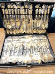 MaxSold Auction: Brand New Vintage Gold-Plated Flatware Set - Toronto (Ontario, Canada) SELLER MANAGED Estate Sale Online Auction -  Lunness Road