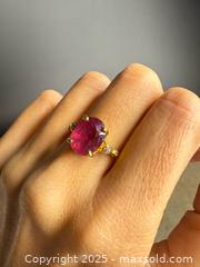 MaxSold Auction: SENSATIONAL! High-Quality Sterling Silver, Gold &#38; Ruby Statement Ring  - Victoria (British Columbia, Canada) PARTNER MANAGED Estate Sale Online Auction PART 3 - Bay Street