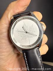 MaxSold Auction: SILVER MAPLE LEAF: Men&#39;s Real Silver Coin Wristwatch  - Victoria (British Columbia, Canada) PARTNER MANAGED Estate Sale Online Auction PART 3 - Bay Street