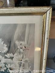 MaxSold Auction: 1939 Vintage Georgina Klitgaard Daisies Art Print of Painting - Framed  - Stoughton (Massachusetts, USA) SELLER MANAGED Downsizing Online Auction - West Street