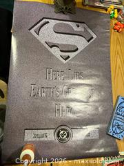 MaxSold Auction: 2 Vintage “Death of Superman” Posters DC Comics - Stoughton (Massachusetts, USA) SELLER MANAGED Downsizing Online Auction - West Street