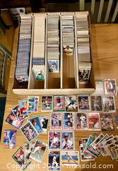 MaxSold Auction: Baseball Card Flat Lot Various Years and Brands   - Stoughton (Massachusetts, USA) SELLER MANAGED Downsizing Online Auction - West Street