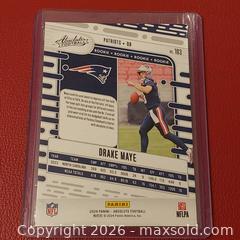 MaxSold Auction: Drake Maye Rookie Card - New England Patriots Football - Stoughton (Massachusetts, USA) SELLER MANAGED Downsizing Online Auction - West Street