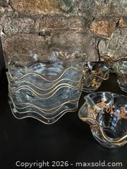 MaxSold Auction: Glass & Gold Teacups/Saucers - Stoughton (Massachusetts, USA) SELLER MANAGED Downsizing Online Auction - West Street