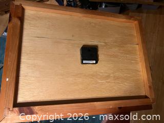 MaxSold Auction: Homemade Wooden New England Patriots Wall Clock  - Stoughton (Massachusetts, USA) SELLER MANAGED Downsizing Online Auction - West Street