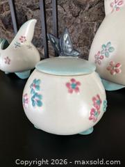 MaxSold Auction: Hull Butterfly Pottery  - Stoughton (Massachusetts, USA) SELLER MANAGED Downsizing Online Auction - West Street