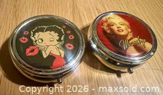 MaxSold Auction: Marilyn Monroe and Betty Boop Ttrinket or Pill Containers / Holders - Stoughton (Massachusetts, USA) SELLER MANAGED Downsizing Online Auction - West Street
