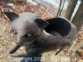 MaxSold Auction: Metal Cat Flower Box Planter Container  - Stoughton (Massachusetts, USA) SELLER MANAGED Downsizing Online Auction - West Street