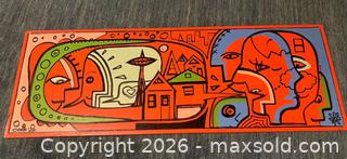 MaxSold Auction: Modern Art Original Signed Painting Artwork on Wood   - Stoughton (Massachusetts, USA) SELLER MANAGED Downsizing Online Auction - West Street