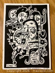 MaxSold Auction: Pen and Ink Signed Modern Art Print  - Stoughton (Massachusetts, USA) SELLER MANAGED Downsizing Online Auction - West Street